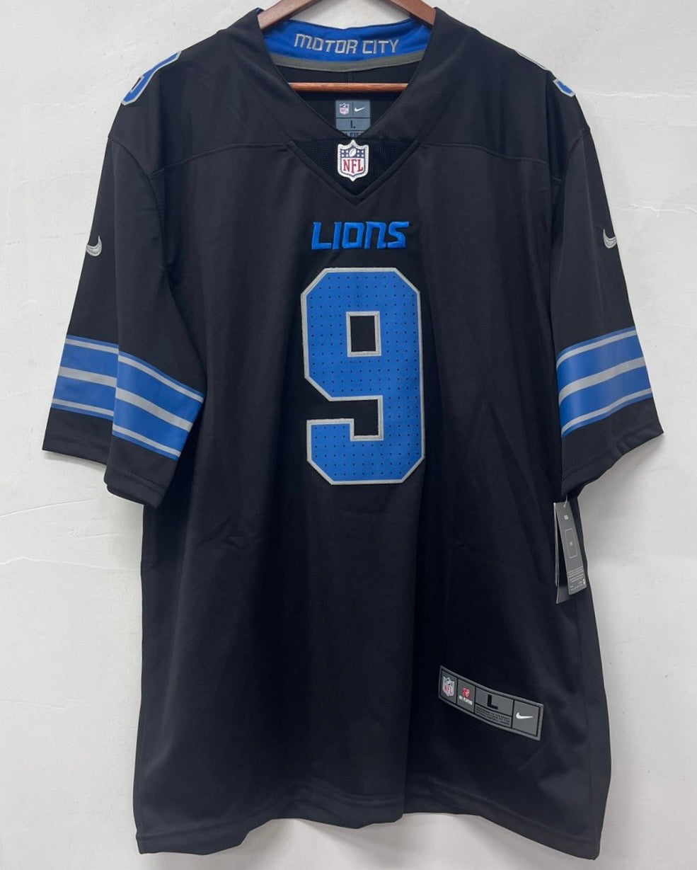 Jameson Williams Detroit Lions Official 2024 Nike Jersey black