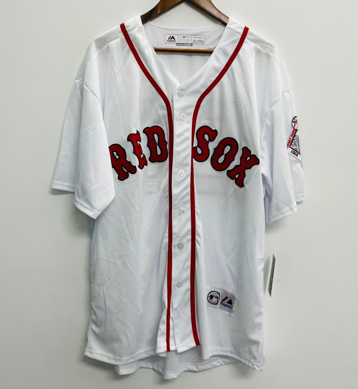 Dennis Oil Can Boyd 1987 Boston Red Sox Official MLB Majestic Jersey