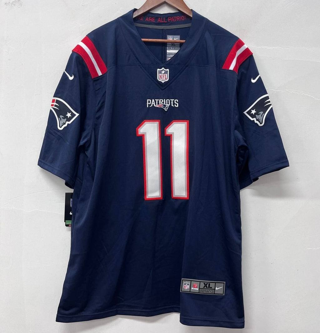 Julian Edelman New England Patriots Official NFL Nike Jersey blue