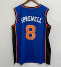 Latrell Sprewell New York Knicks Official NBA Mitchell & Ness Jersey blue