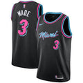 Dwyane Wade Miami Heat Official NBA Nike black Vice Jersey
