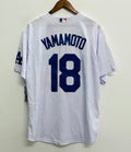Yoshinobu Yamamoto Los Angeles Dodgers Official MLB Nike Jersey white