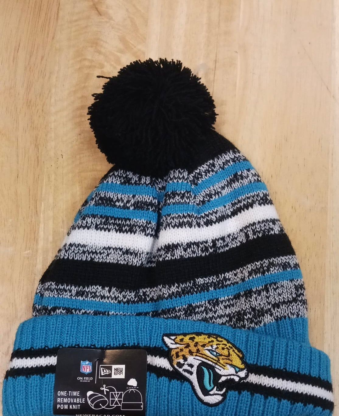 Jacksonville Jaguars NFL New Era winter knit Hat with Pom Pom