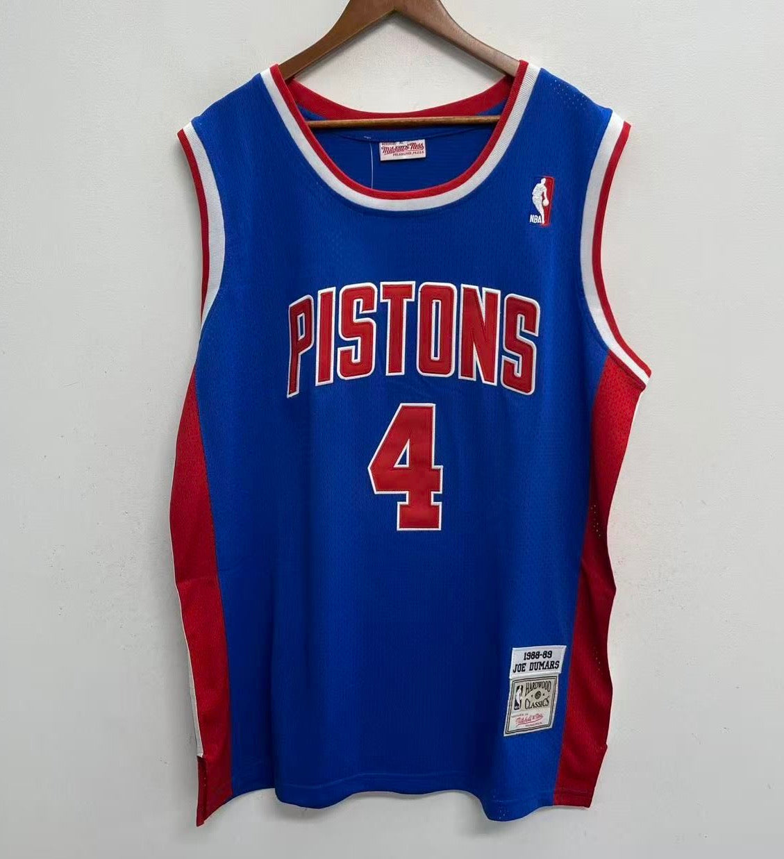 Joe Dumars Detroit Pistons Official NBA Jersey Mitchell & Ness