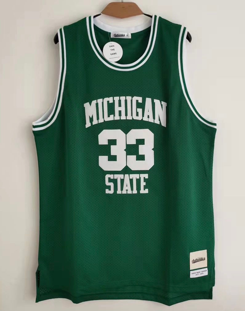 Earvin Magic Johnson Michigan State Jersey