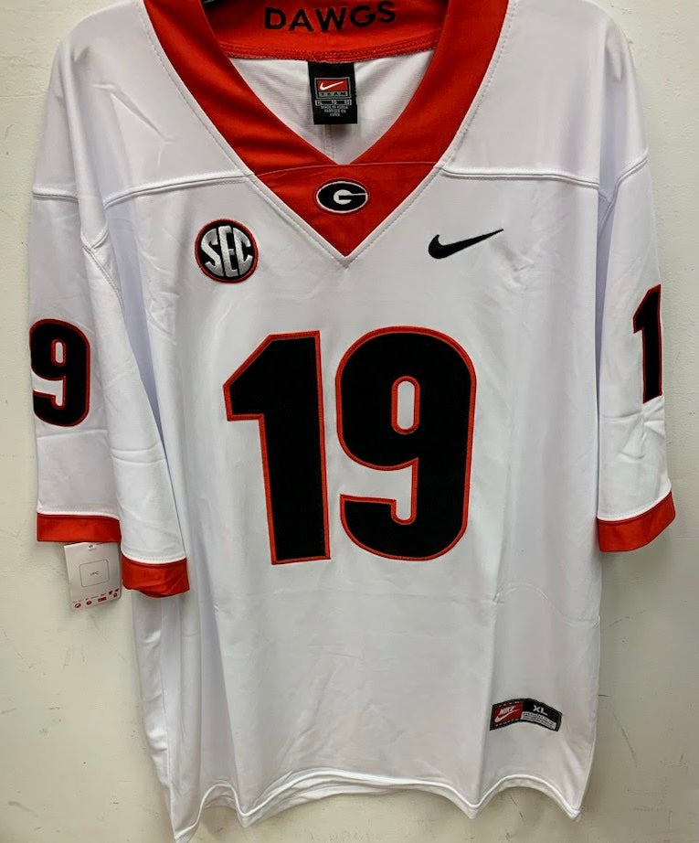Brock Bowers Georgia Bulldogs Official NCAA Nike Jersey white