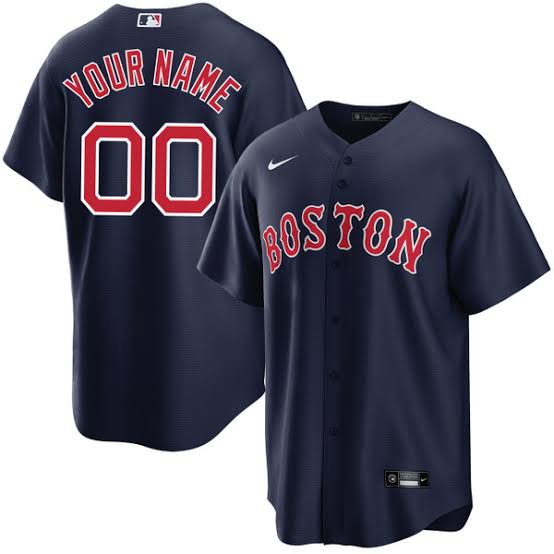 Any Name & Number Customized Boston Red Sox Official MLB Nike Blue jersey