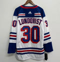 Henrik Lundqvist New York Rangers Official NHL Adidas  Jersey White