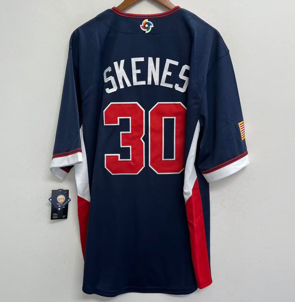 Paul Skenes USA baseball YOUTH KIDS Official Nike Jersey blue