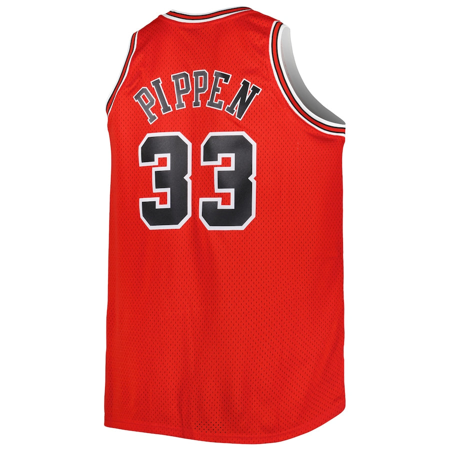 Scottie Pippen Chicago Bulls Official NBA Mitchell & Ness red Retro Jersey