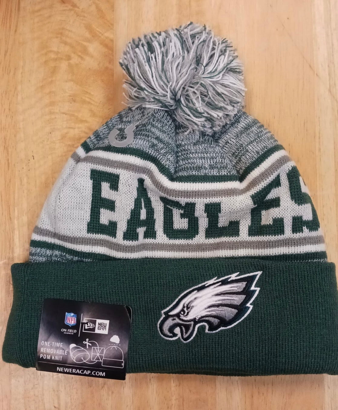 Philadelphia Eagles NFL New Era winter knit Hat with Pom Pom