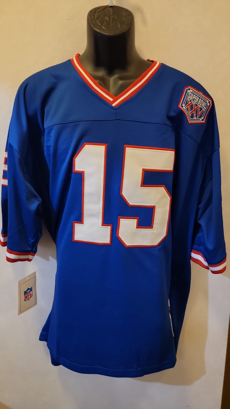Jeff Hostetler Official NFL New York Giants Super Bowl Jersey