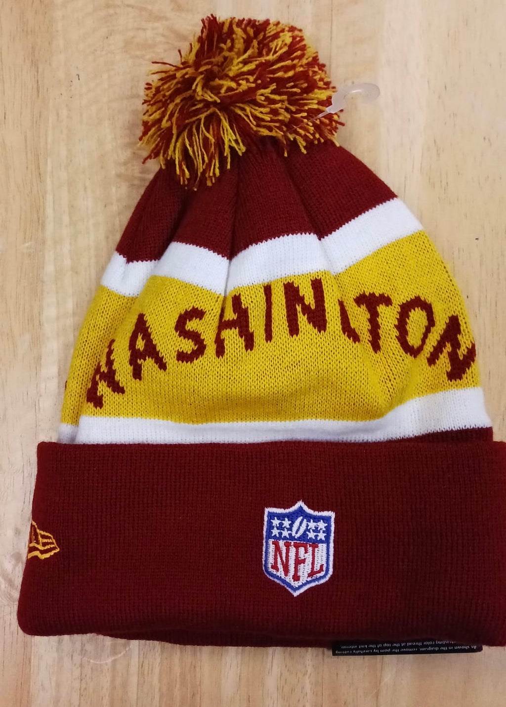 Washington Commanders NFL New Era winter knit Hat with Pom Pom