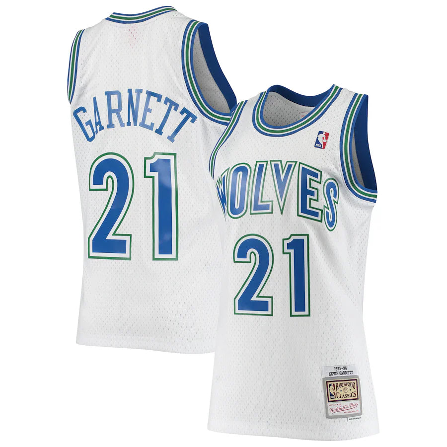 Kevin Garnett Minnesota Timberwolves Mitchell & Ness Jersey white