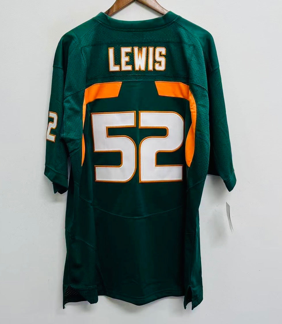 Ray Lewis Miami Hurricanes Official NCAA Nike Jersey