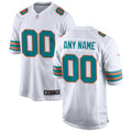 Any name & Number Miami Dolphins Official NFL Nike jersey alternate White
