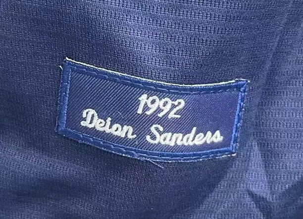 Deion Sanders Atlanta Braves 1992 Mitchell & Ness jersey blue