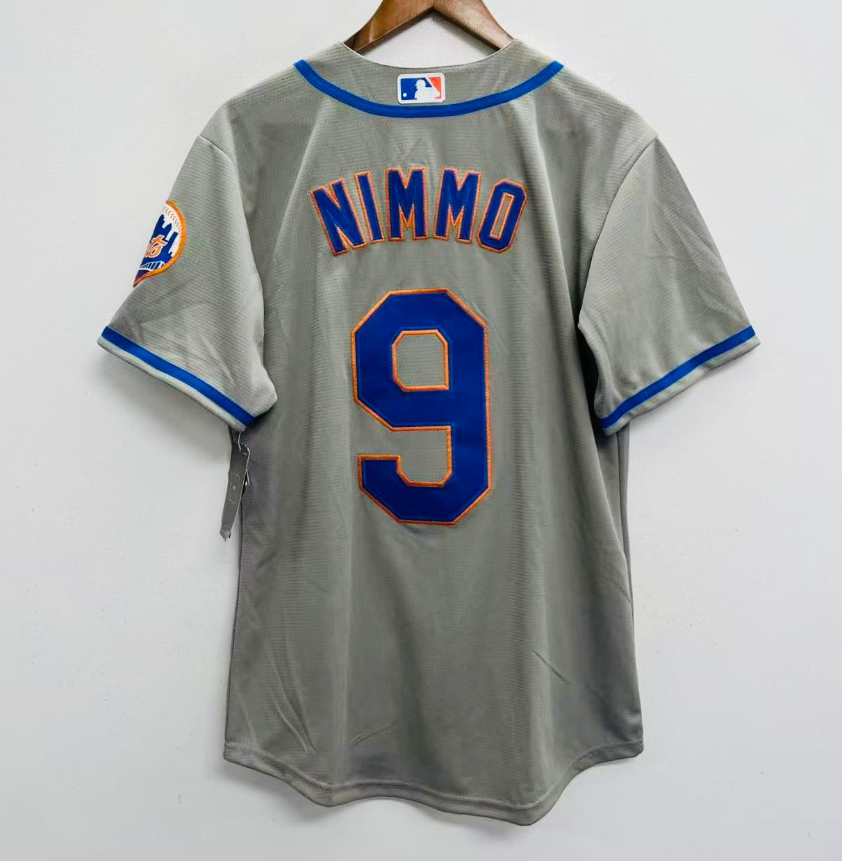 Brandon Nimmo New York Mets Official MLB Nike Jersey Gray