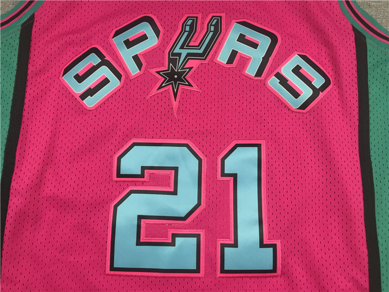 Tim Duncan San Antonio Spurs Jersey pink Mitchell & Ness