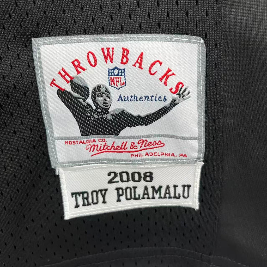 Troy Polamalu 2008 Pittsburgh Steelers Official NFL Mitchell & Ness Jersey