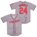 Manny Ramirez Cleveland Indians Official MLB Majestic Jersey gray