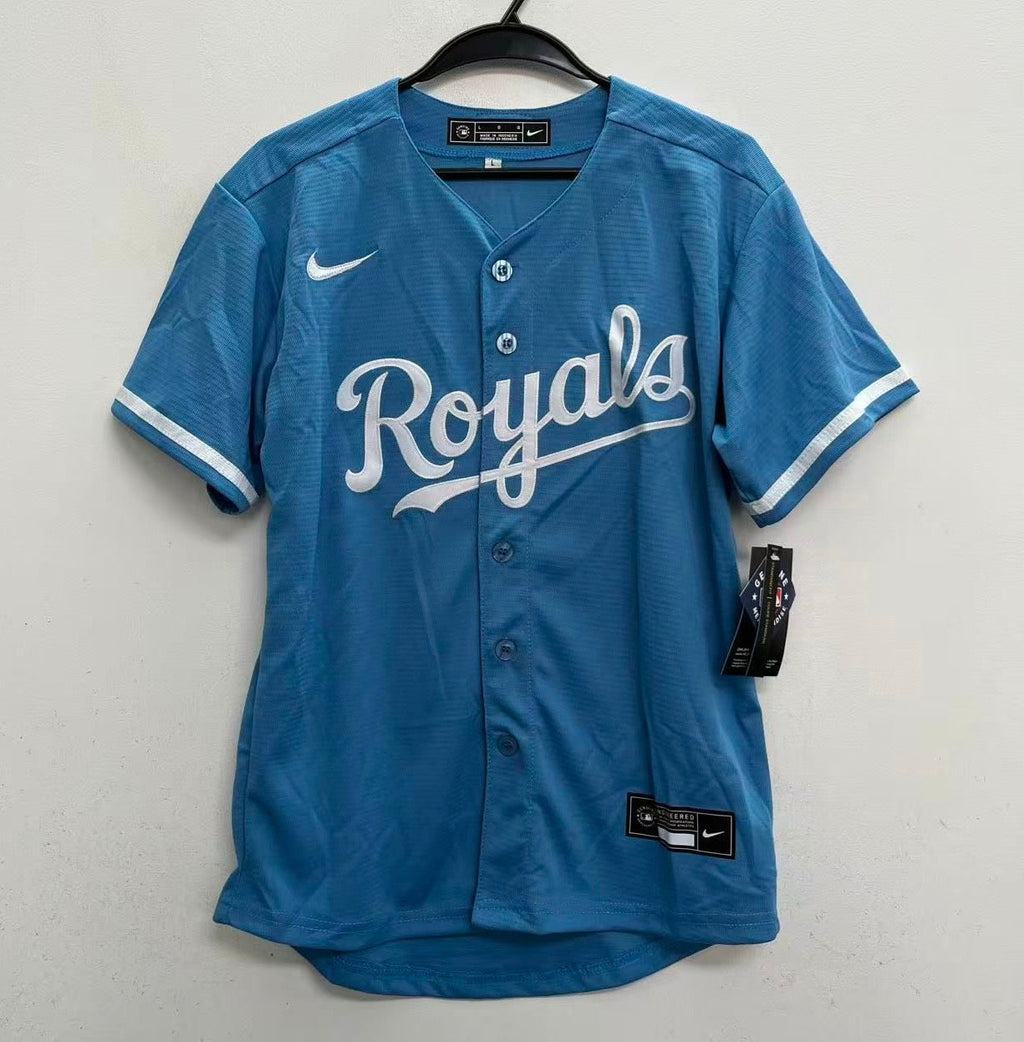 Vinnie Pasquantino YOUTH KIDS Kansas City Royals Official MLB Nike Jersey light blue
