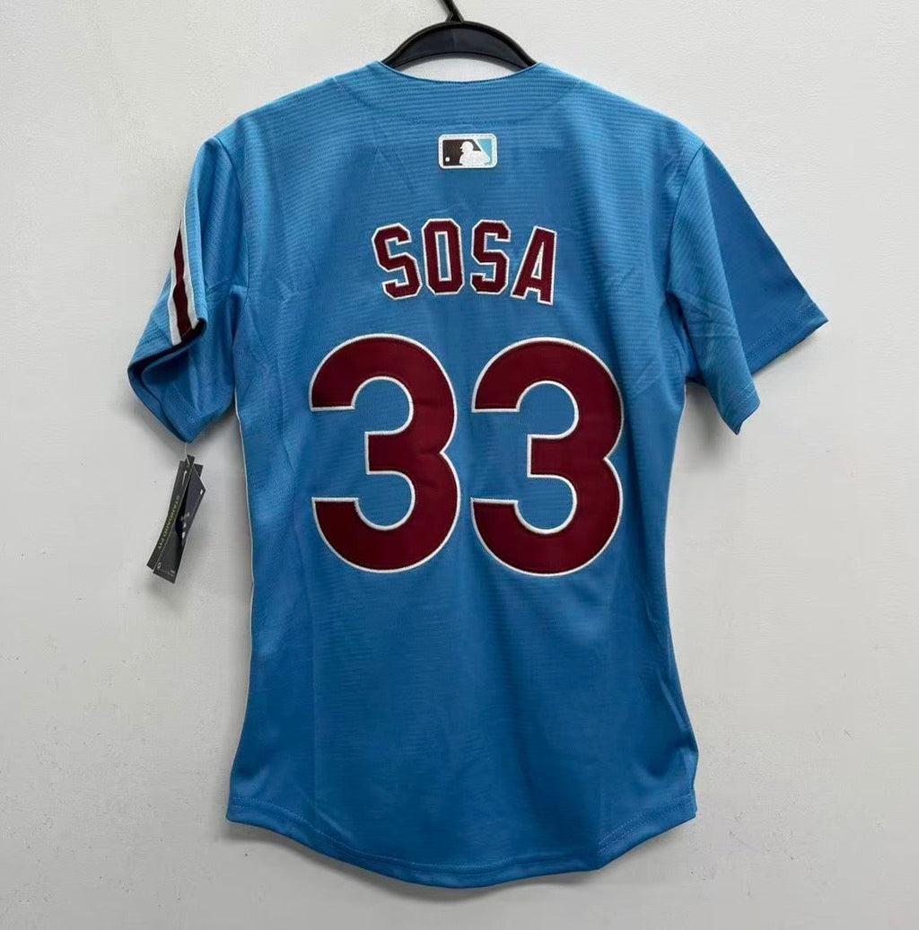 Edmundo Sosa YOUTH Philadelphia Phillies Official MLB Nike Jersey blue retro