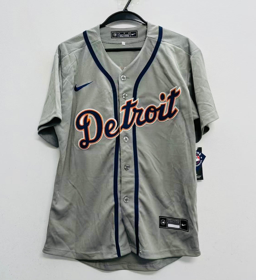 Tarik Skubal Detroit Tigers Youth Official MLB Nike  Jersey Gray