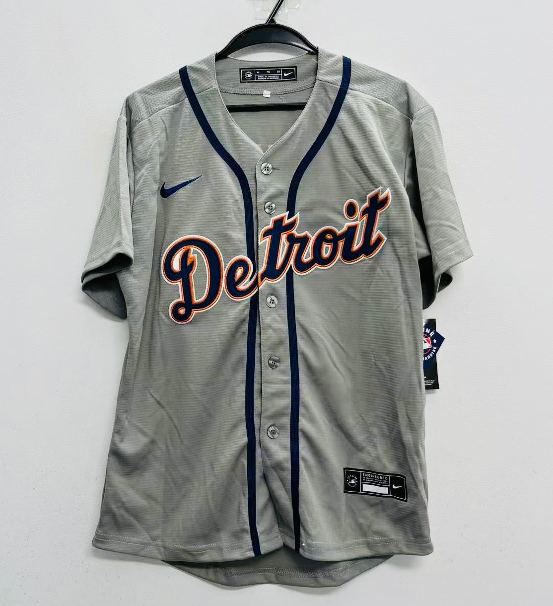 Tarik Skubal Detroit Tigers Youth Official MLB Nike  Jersey Gray