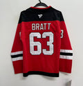 Jesper Bratt YOUTH KIDS New Jersey Devils Official NHL Fanatics Jersey