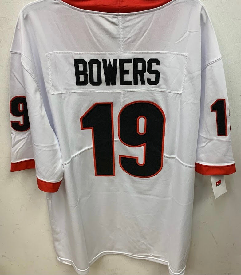 Brock Bowers Georgia Bulldogs Official NCAA Nike Jersey white
