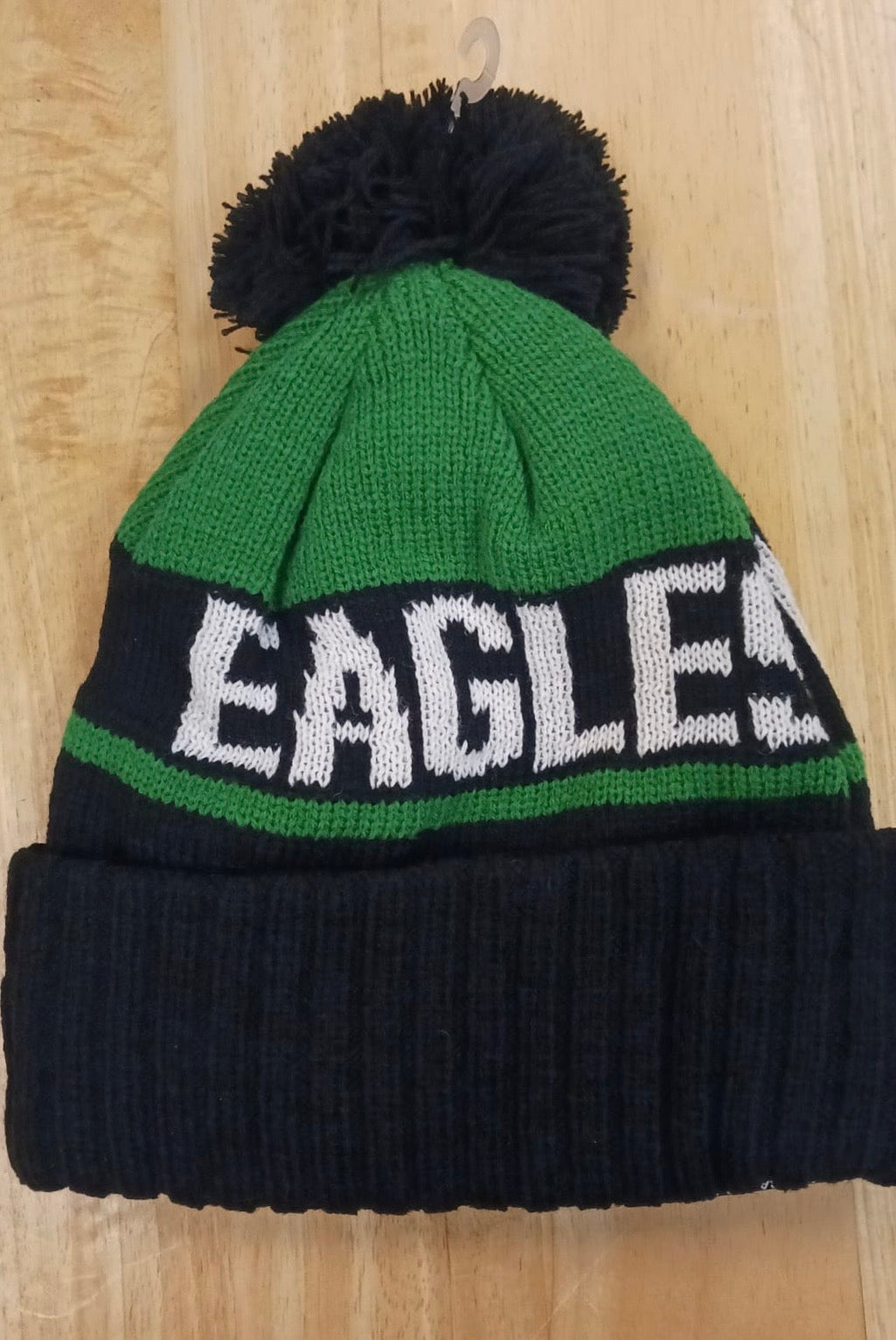 Philadelphia Eagles retro logo NFL New Era winter knit Hat with Pom Pom
