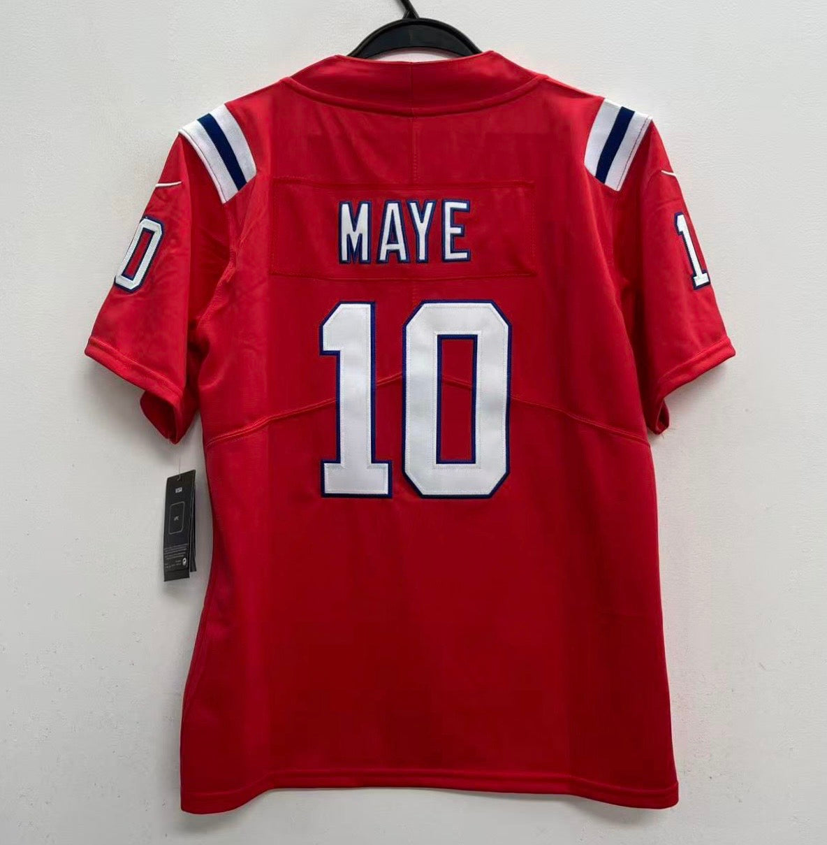 Drake Maye New England Patriots Official NFL Nike YOUTH KIDS Jersey Red