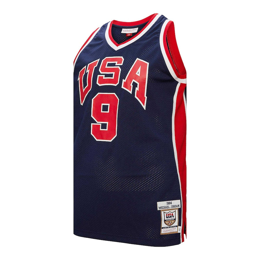 Michael Jordan 1984 USA Jersey Mitchell & Ness blue