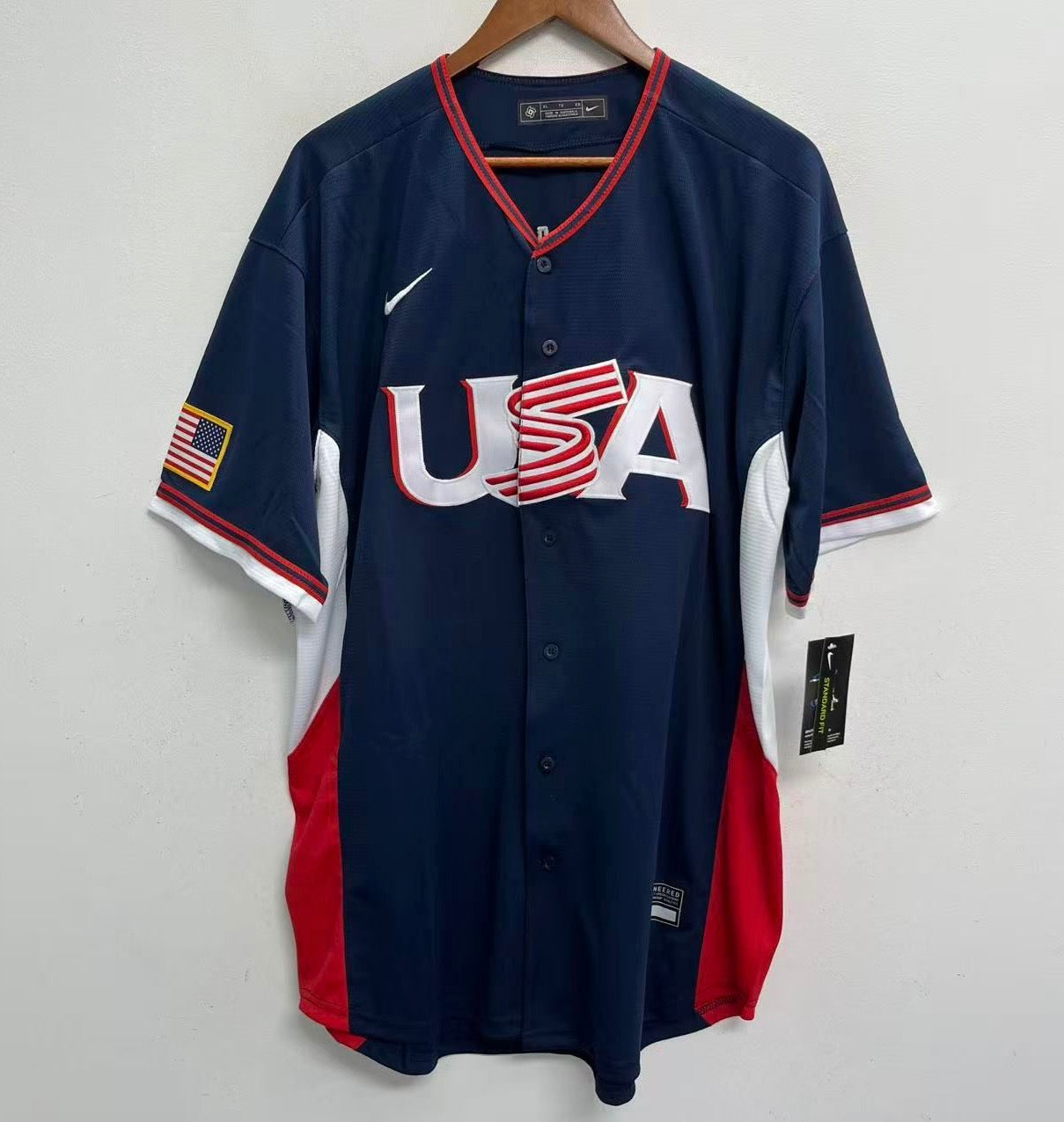 Roman Anthony YOUTH KIDS 2026 Team USA Baseball Official Nike Jersey blue