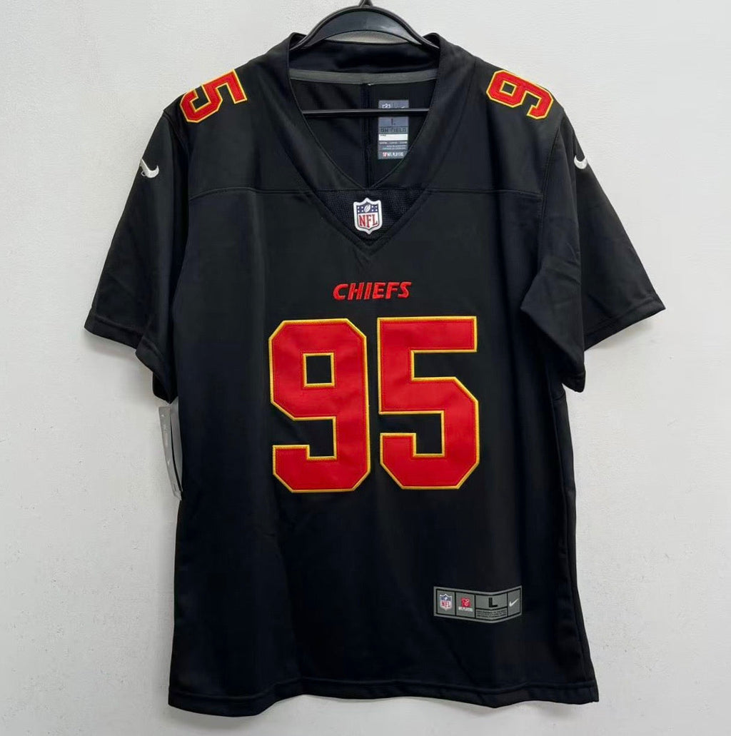 Chris Jones YOUTH KIDS Kansas City Chiefs Official NFL Nike Jersey black