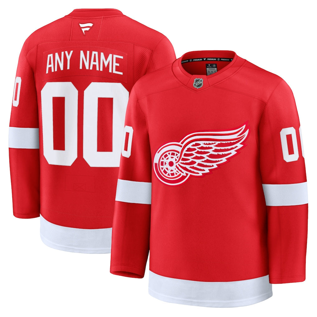 Detroit Red Wings Any Name and Number Official NHL Fanatics customized jersey red