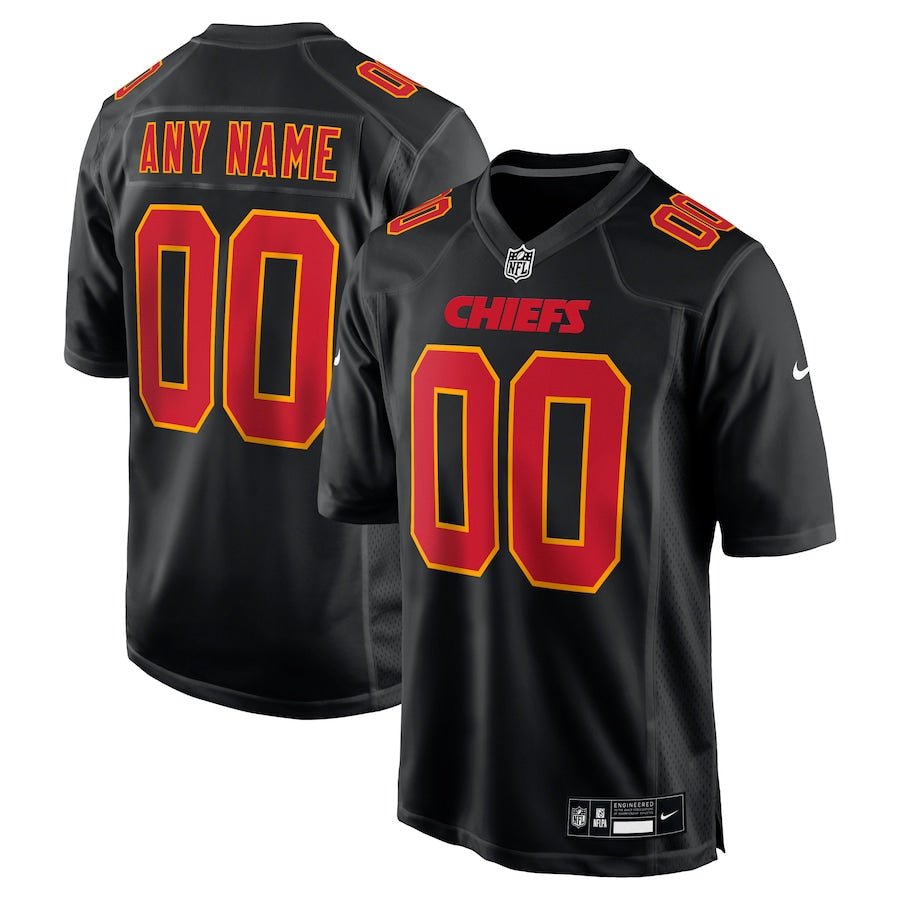 Any name & Number customized Kansas City Chiefs NFL Nike Jersey black