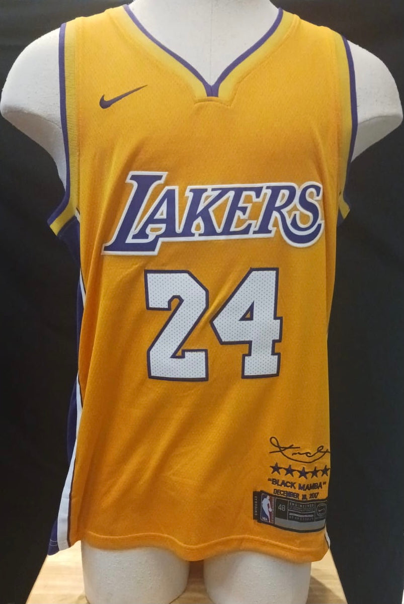 Kobe Bryant Los Angeles Lakers Jersey #24 Yellow Nike