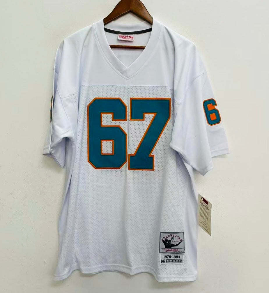 Bob Kuechenberg Miami Dolphins NFL Mitchell & Ness Jersey