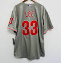 Cliff Lee Philadelphia Phillies Official MLB Majestic jersey gray