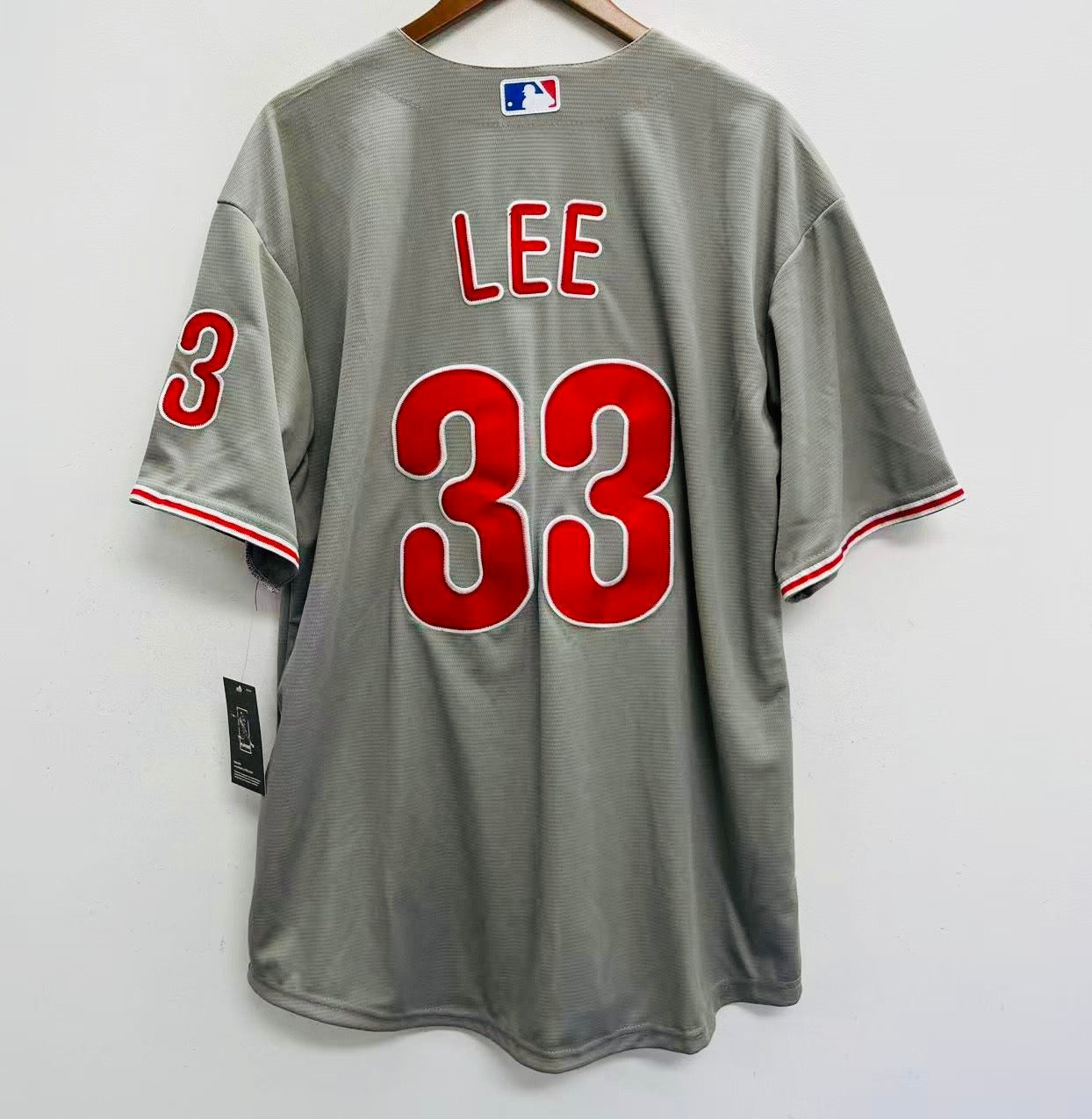 Cliff Lee Philadelphia Phillies Official MLB Majestic jersey gray