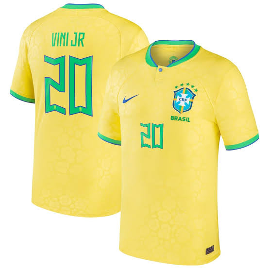 Vini Jr. Brasil Brazil Soccer Futbol Nike Jersey adult sizes