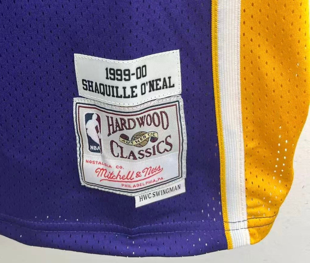 Shaquille O’Neal Los Angeles Lakers Official l NBA Mitchell & Ness Jersey purple