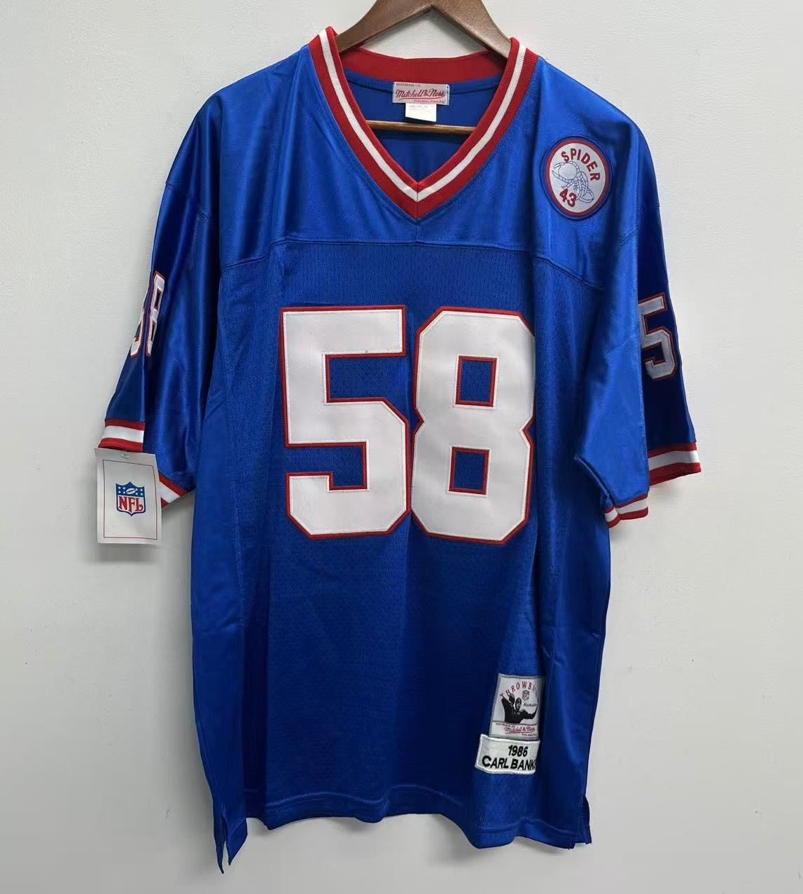 Carl Banks Mitchell & Ness New York Giants Jersey