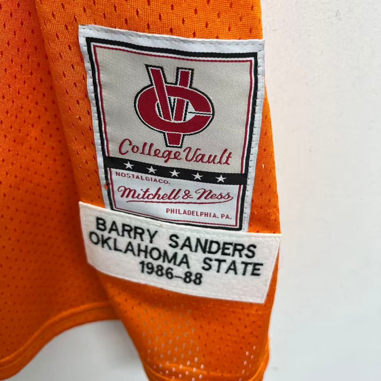 Barry Sanders Oklahoma State Official NCAA Mitchell & Ness Jersey