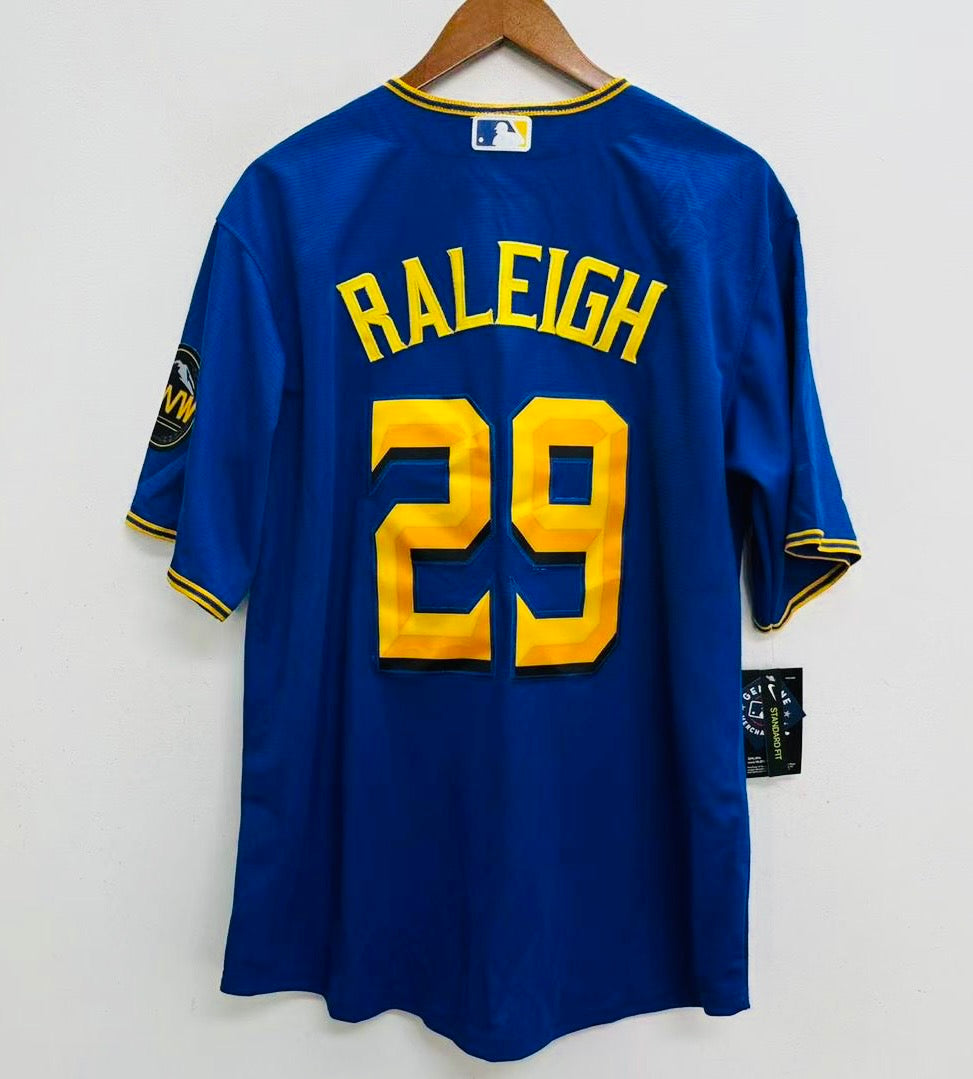 Cal Raleigh Seattle Mariners Official MLB Nike Retro Jersey
