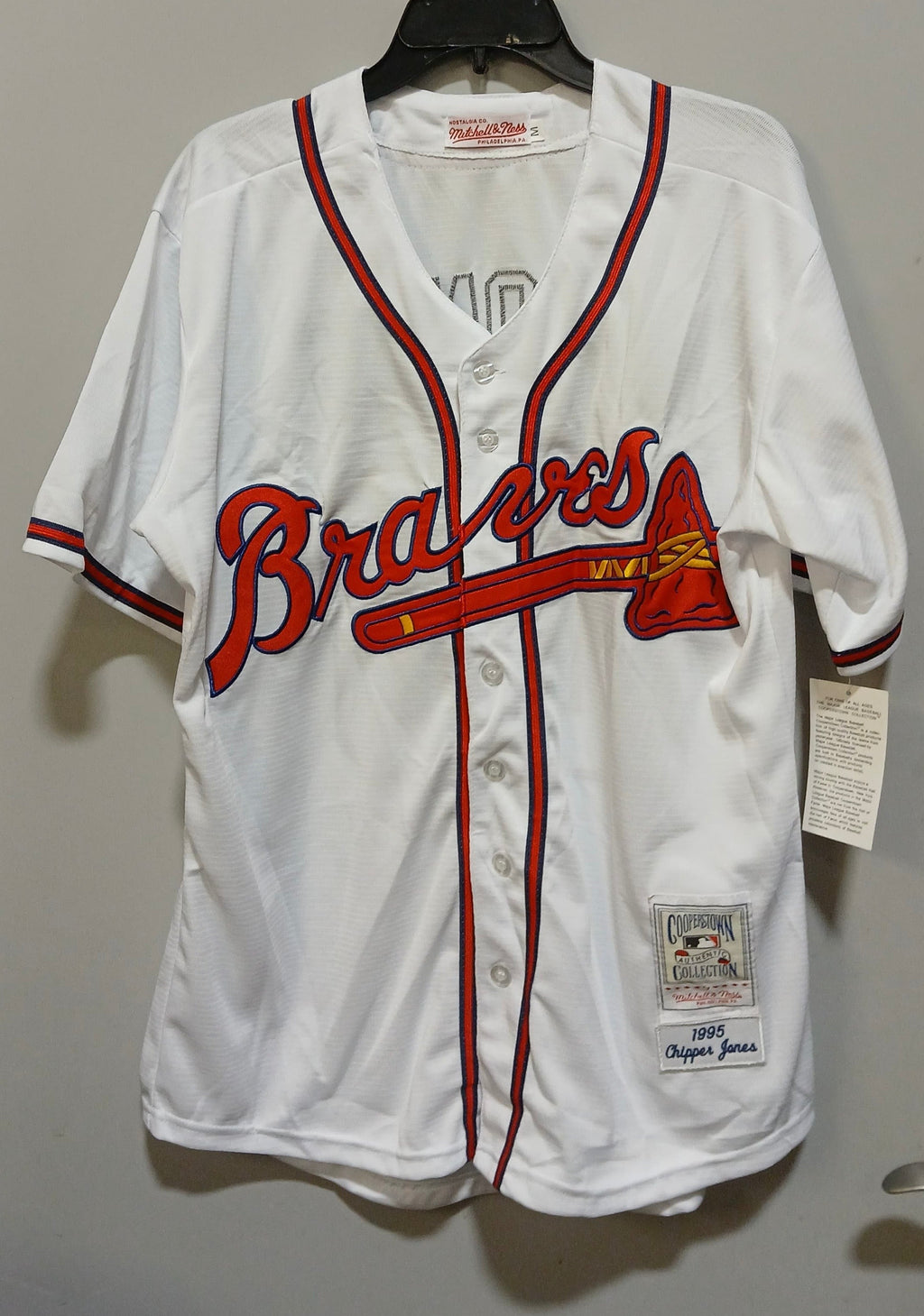 Chipper Jones 1995 Atlanta Braves Mitchell & Ness jersey