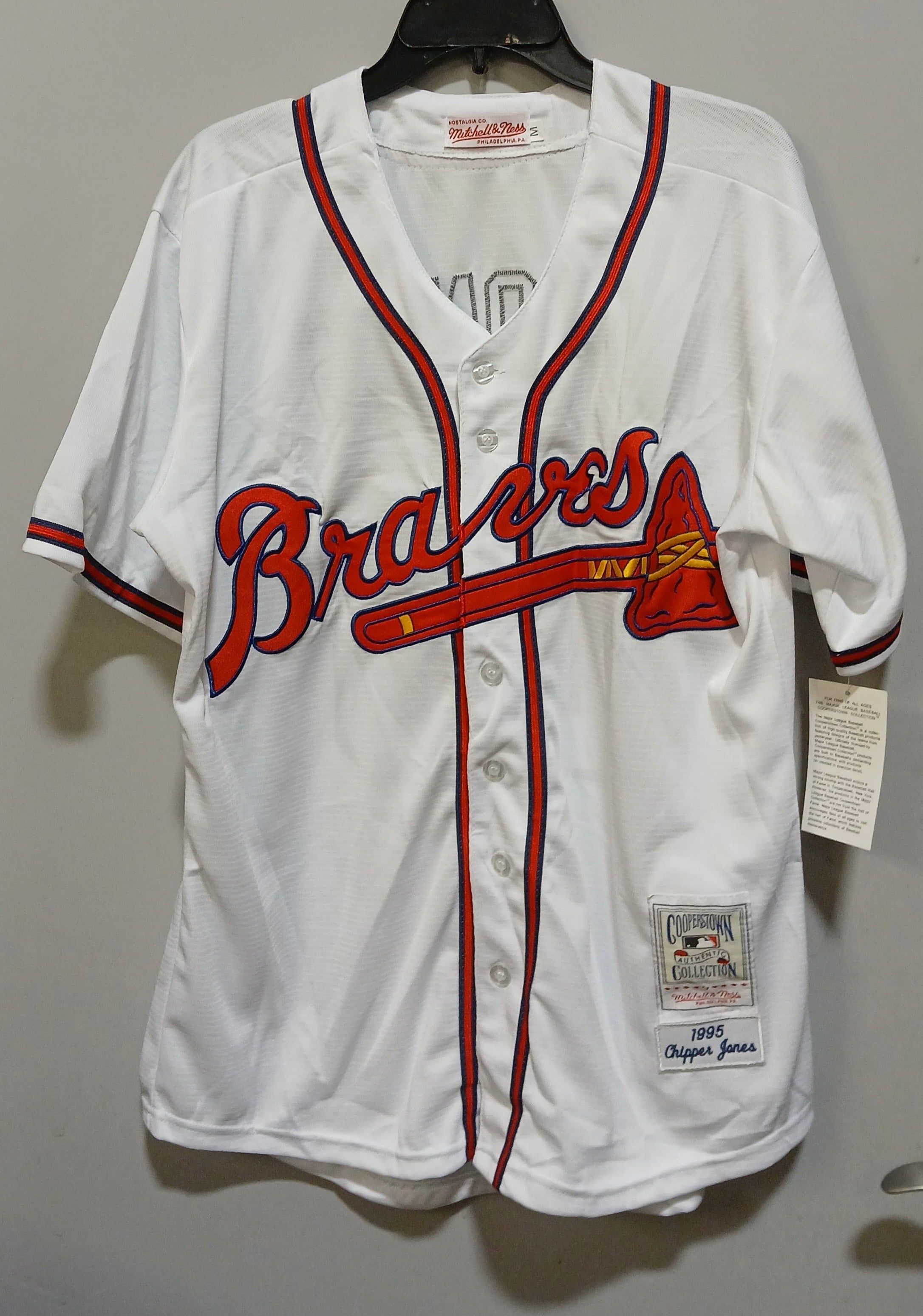 Chipper Jones 1995 Atlanta Braves Mitchell & Ness jersey