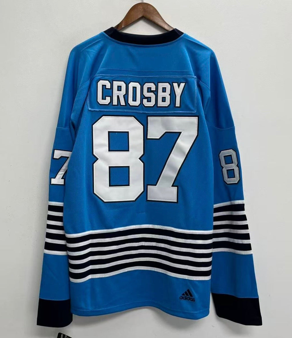 Sidney Crosby Pittsburgh Penguins Official NHL AdidasJersey light blue